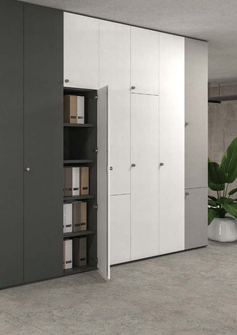 Pareti Attrezzate con contenitori