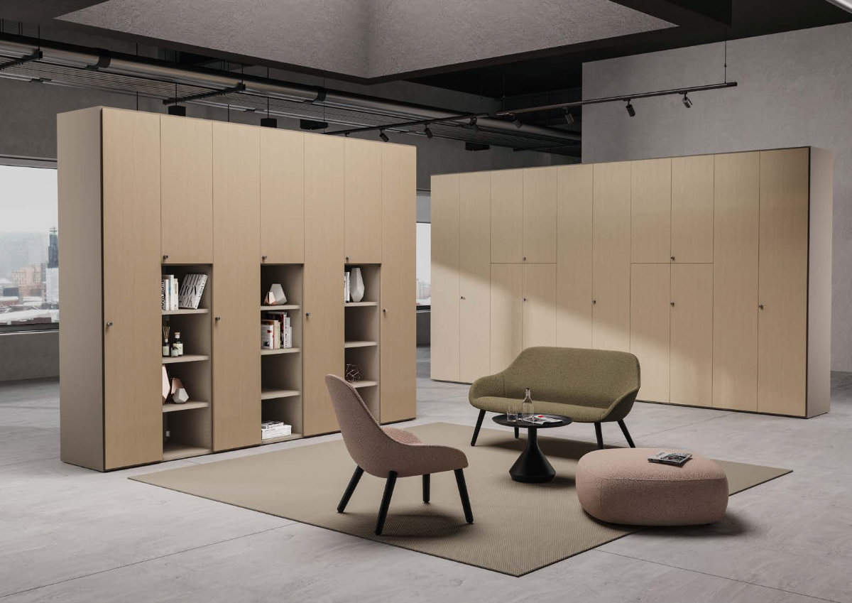 Pareti Attrezzate con Mensole a Giorno