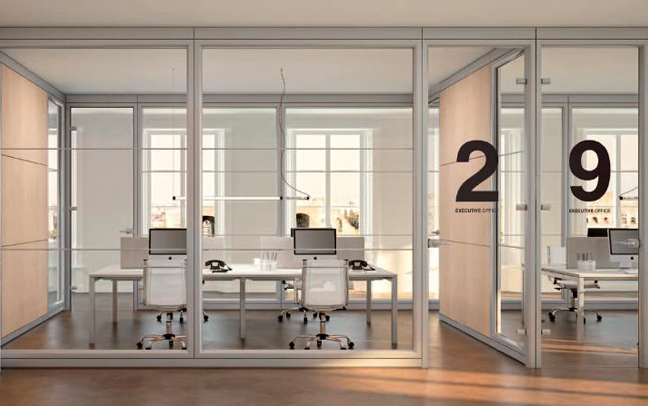 parete divisoria ufficio milano rovere